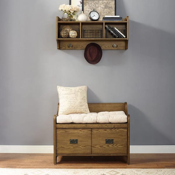 Entryway bench & online shelf set