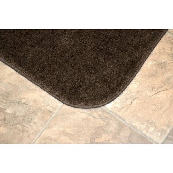 4-Piece Details about   Garland Rug Traditional Bath Rug Set Chocolate 