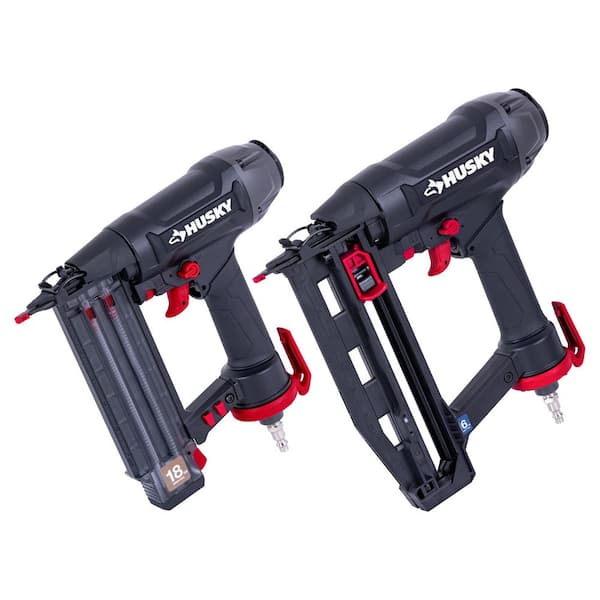 Pneumatic Oil-Free 18-Gauge 2-1/8 in. F50 Brad Nailer and 16-Gauge 2-1/2 in. T64 Straight Finish Nailer Combo Pack