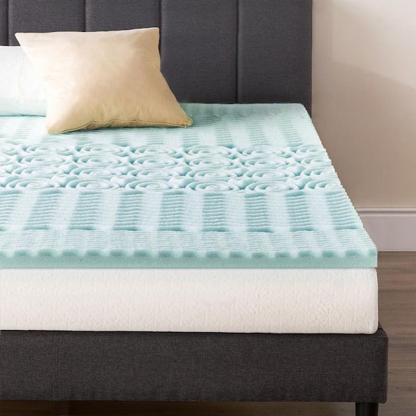 StyleWell 2 in. Gel Infused Memory Foam Queen Mattress Topper THD-MFVT-2Q -  The Home Depot