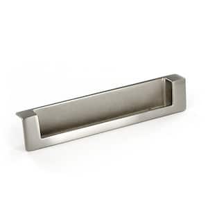 5 1/16 in. (128 mm) Brushed Nickel Modern Cabinet Recessed Pull