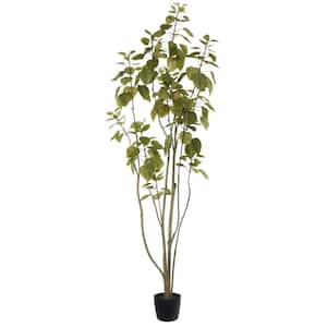 5 ft Green Artificial Cotinus Coggygria Other Everyday Tree in Pot