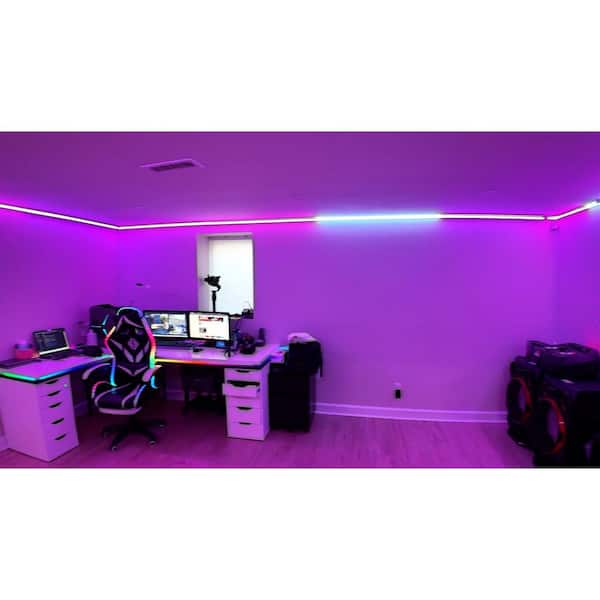 BIBIVIS 16 ft. Hardwired Smart Integrated LED Strip Lights, RGBCW