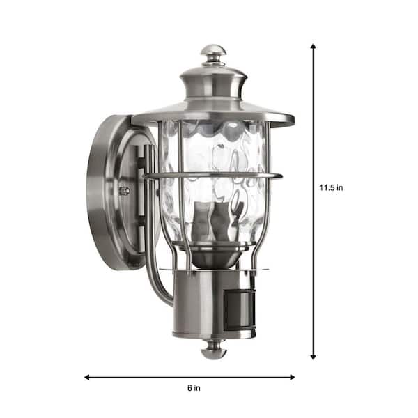 Progress Lighting Beacon Collection 1-Light Stainless Steel Motion