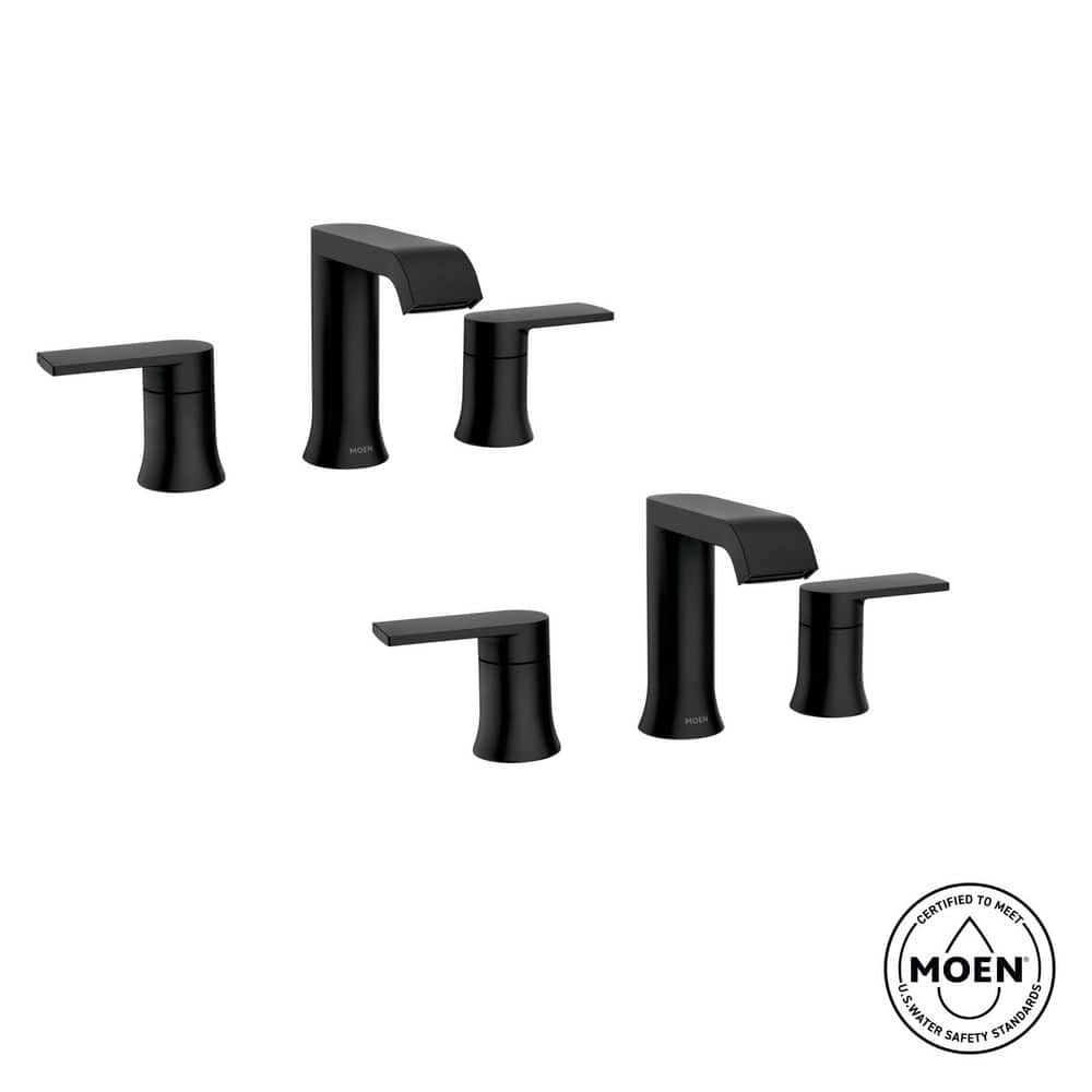 MOEN Genta 8 in. Widespread Double Handle Bathroom Faucet with
