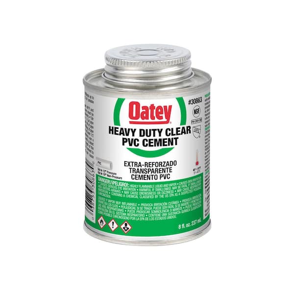 Oatey 8 oz. Heavy-Duty Clear PVC Cement