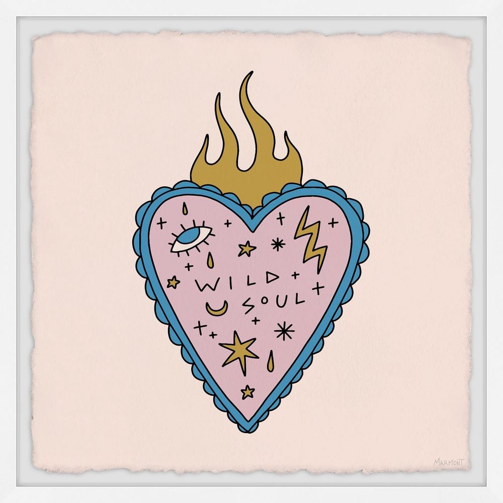 Soul Was Wild by Marmont Hill Framed Fantasy Art Print 32 in. x 32 in.