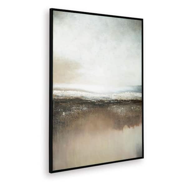 Siaking Framed Abstract Art Print 64 in. x 48 in.