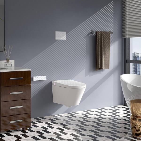 Sleek Design Square Shape Wall Mounted Comfortable Ceramic Toilet