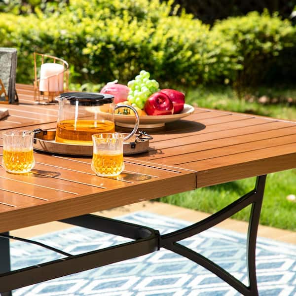 Large square outdoor online dining table