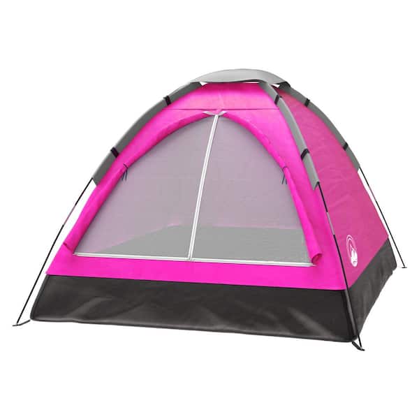 Wakeman Outdoors 2-Person Pink Dome Tent with Carry Bag HW4700068