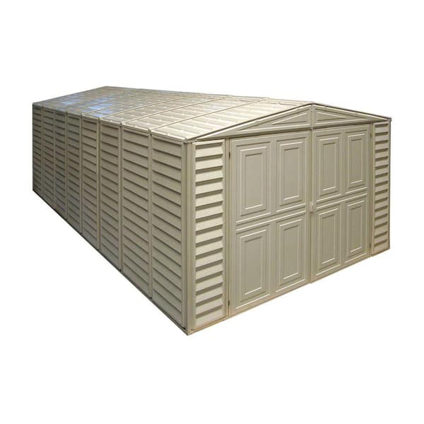 Duramax Building Products 10 ft. x 21 ft. Vinyl Garage with Foundation and Window