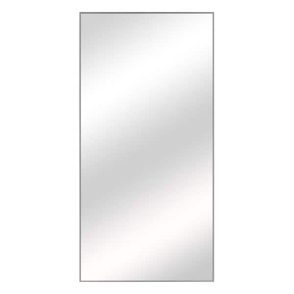 Dovelina 71 in. x 32 in. Modern Rectangle Aluminum Alloy Framed Sand Gray Full Length Floor Mirror Leaning Mirror