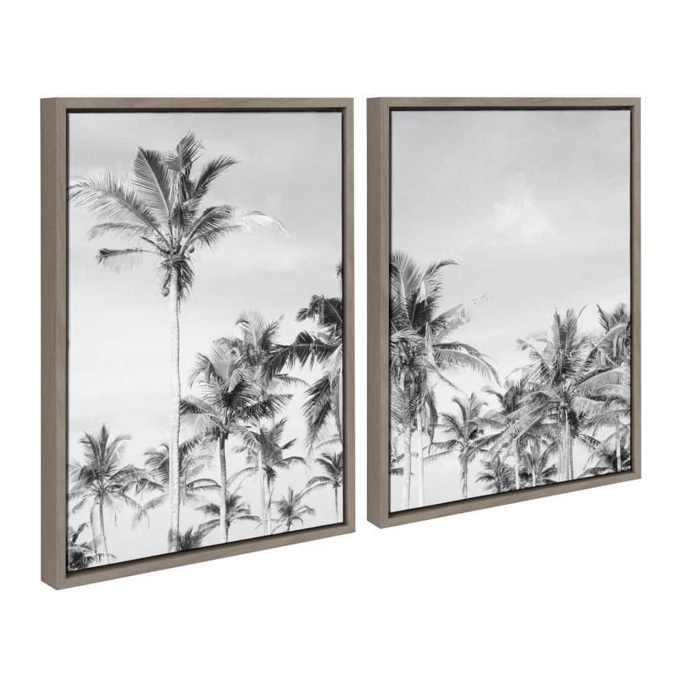 Sylvie Coastal Coconut Palm Tree Beach by the Creative Bunch Studio 2-Piece Framed Art Print 18 in. x 24 in. price history on PriceWatchPro