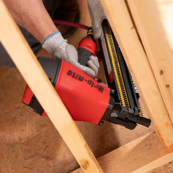 Grip-Rite - 3 in. x 0.120 in. 21° Plastic Collated Exterior Galvanized Ring Shank Framing Nails 4000 per Box