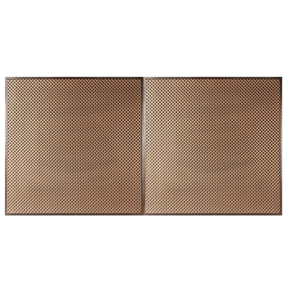 Kingsbridge 2 ft. x 4 ft. Lay-in or Glue-up Ceiling Tile in Antique Gold (80 sq. ft. / case) price history on PriceWatchPro
