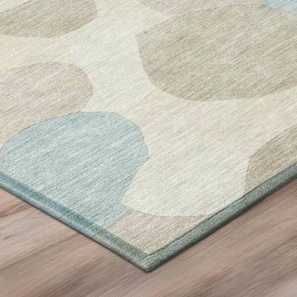 Chantille Machine Washable Indoor/Outdoor Abstract ACN3030 Ivory 10 ft. x 14 ft. Area Rug