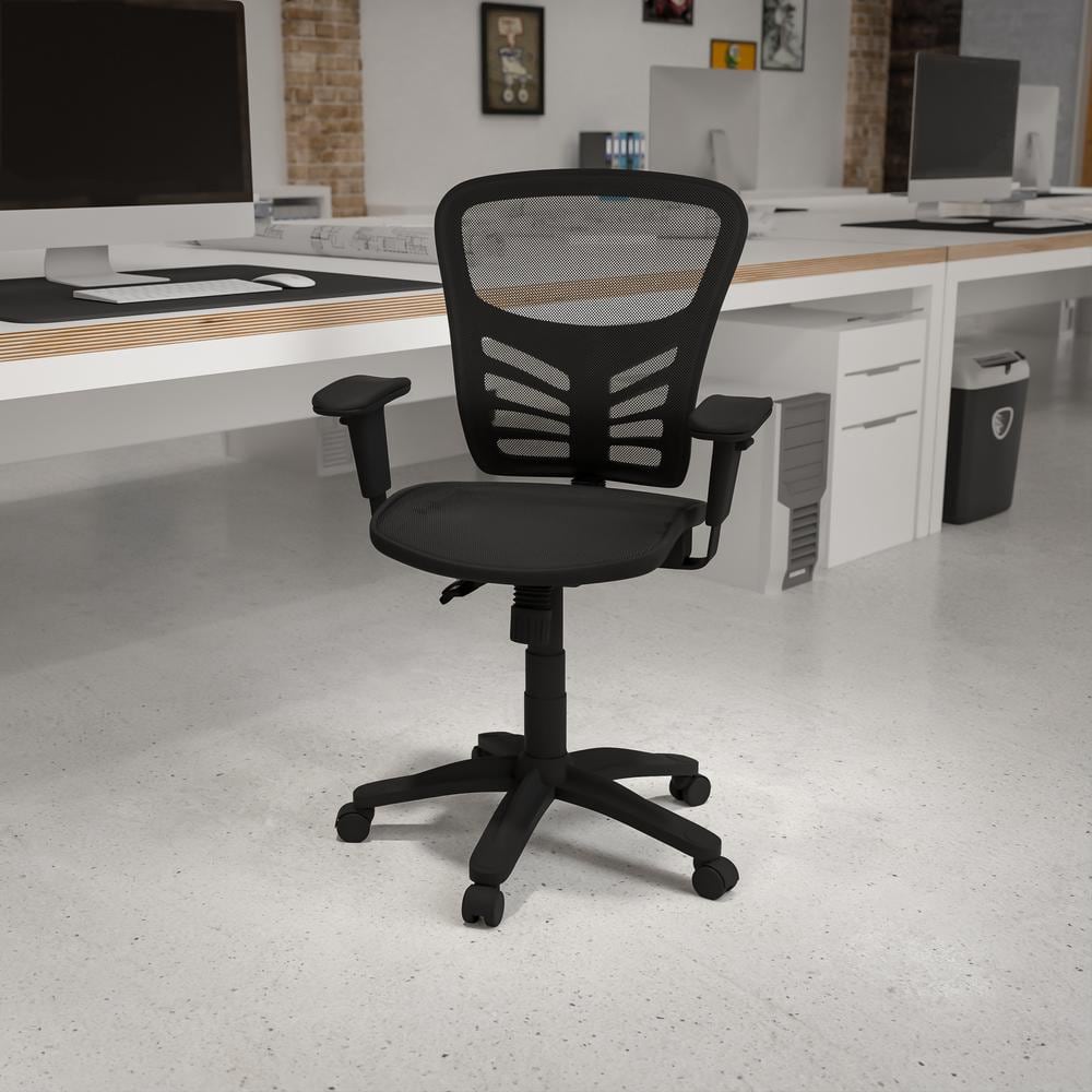 Mesh Swivel Office Chair in Black