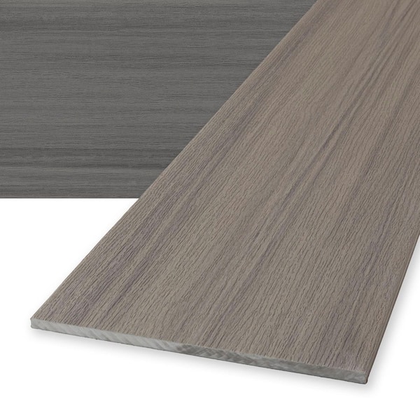 Voyage 1 in. x 12 in. x 12 ft. Sierra Gray Composite Decking Fascia Board