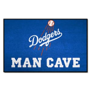 Los Angeles Dodgers Man Cave Blue 1.5 ft. x 2.5 ft. Starter Area Rug