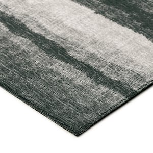 Evolve Midnight 10 ft. x 14 ft. Striped Area Rug