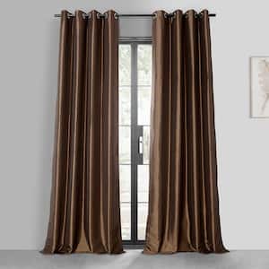 Flambe Blue Striped Room Darkening Curtain - 50 in. W x 84 in. L Rod Pocket with Back Tab Single Curtain Panel