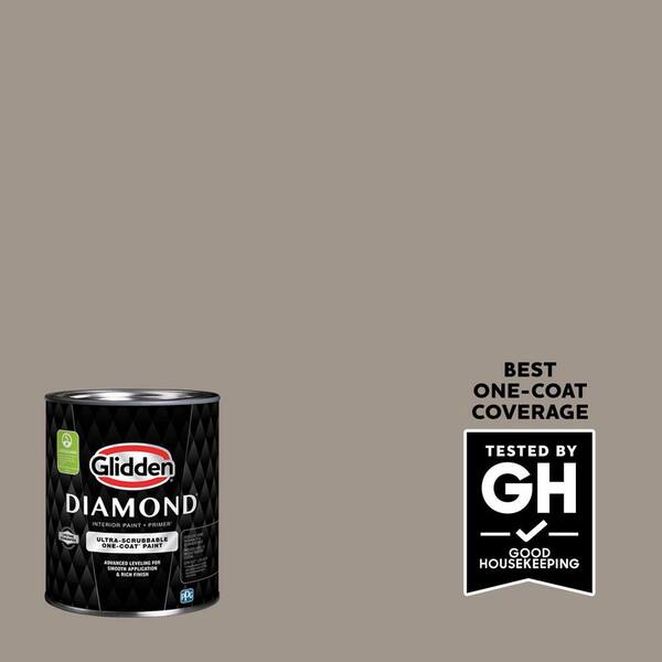 Glidden Diamond 1 qt. #PPG1022-4 Rock Slide Eggshell Interior Paint with Primer
