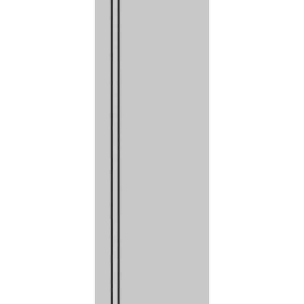 32 in. x 96 in. Solid Wood with Honeycomb Matte Grey Interior Door Slab