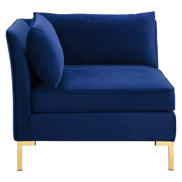 Navy blue corner deals chair