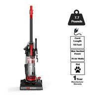 Air Speed Bagless Corded Washable Filter Multi-Surface Upright Vacuum in Red