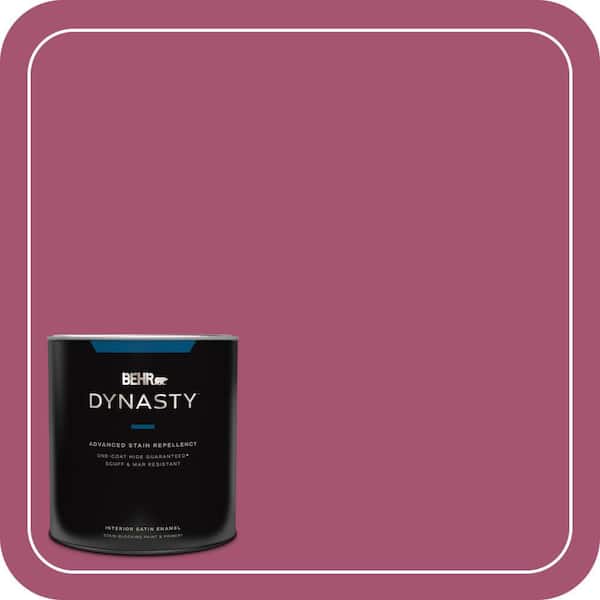 BEHR DYNASTY 1 qt. #110B-6 Cran Brook Satin Enamel Interior Stain-Blocking Paint and Primer