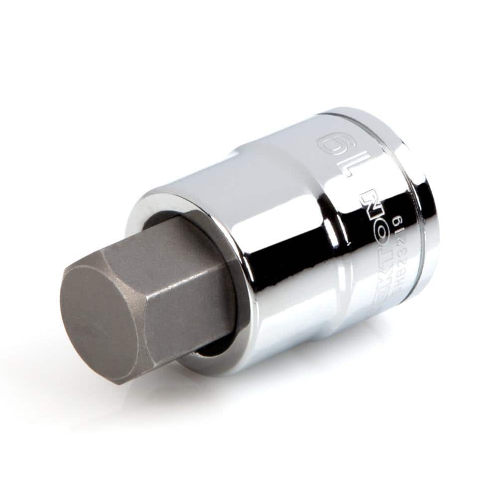 TEKTON 1/2 in. Drive x 19 mm Hex Bit Socket SHB23219 - The Home Depot