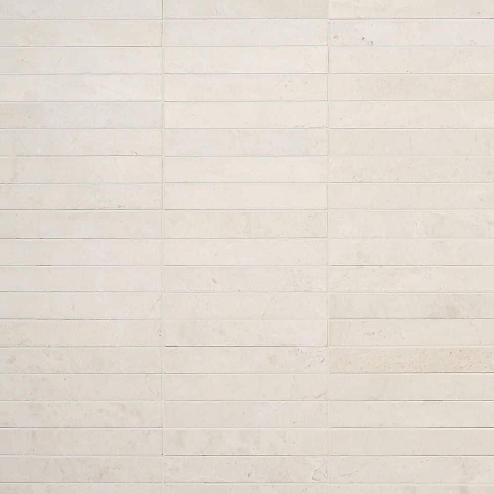 Vanilla Warm White 1 in. x 6 in. Stacked Honed Marble Mosaic Floor and Wall Tile (1 Sq. Ft. / Each) price history on PriceWatchPro
