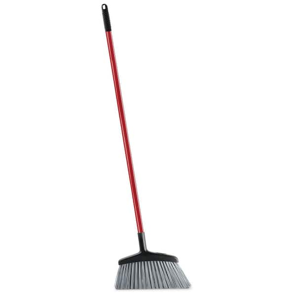 15 in. High Power Rough Surface Angle Broom with Steel Handle