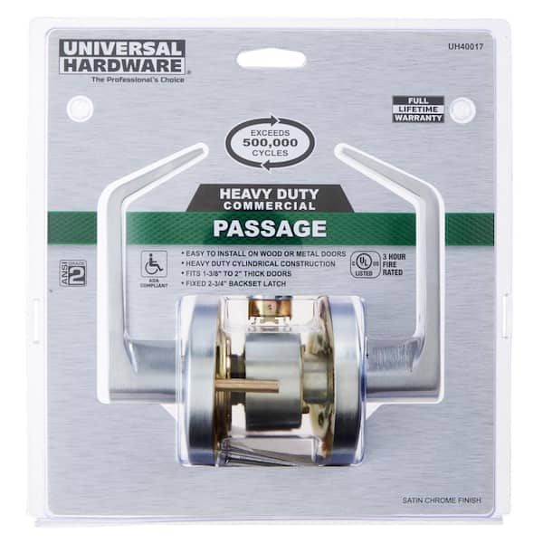 Universal Hardware Heavy Duty Commercial Cylindrical Passage 