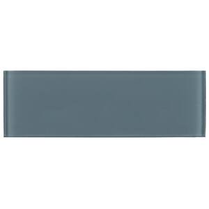 Harbor Gray 4 in. x 12 in. Mixed Glass Tile (5 sq. ft. / case)