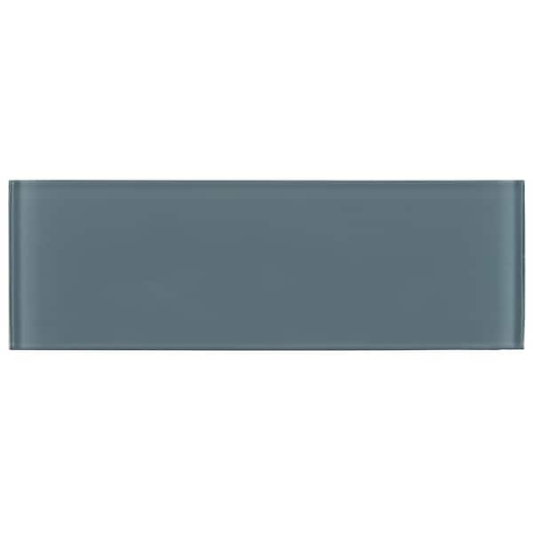 MSI Harbor Gray 4 in. x 12 in. Mixed Glass Tile (5 sq. ft. / case)