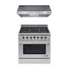 NXR Entree Bundle 36 in. 5.5 cu. ft. Pro-Style Gas Range with ...