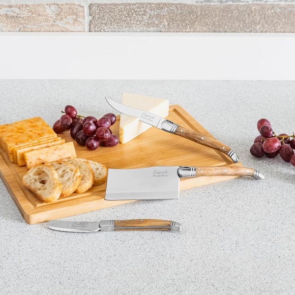 Laguiole - Cutting board and bread knife - Bamboo - Laguiole -  Wineandbarrels A/S