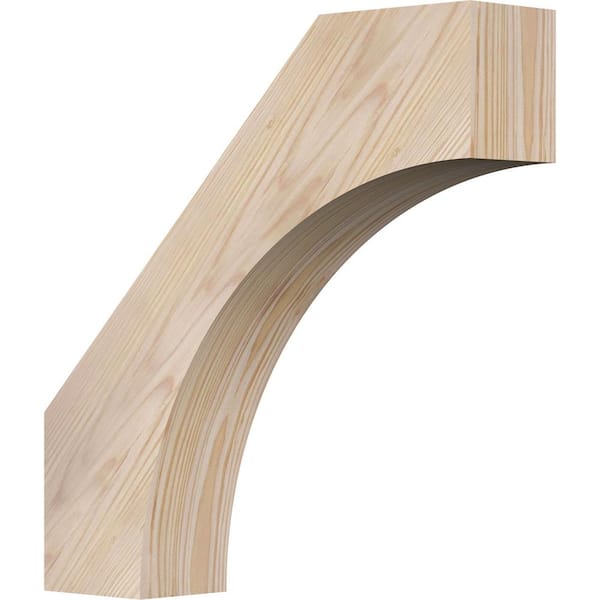 Ekena Millwork 3 1/2"W x 16"D x 16"H Westlake Smooth Knee Brace, Douglas Fir