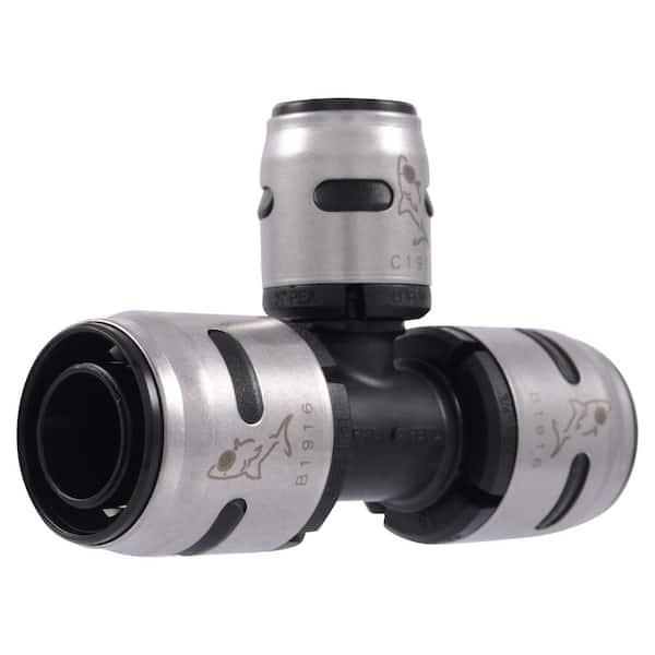 SharkBite 3/4 in. x 3/4 in. x 1/2 in. Push-to-Connect EVOPEX Plastic Reducing Tee Fitting (3-Pack)