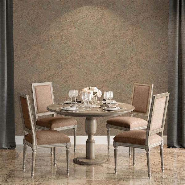 Lustre Stucco Terracotta Wallpaper