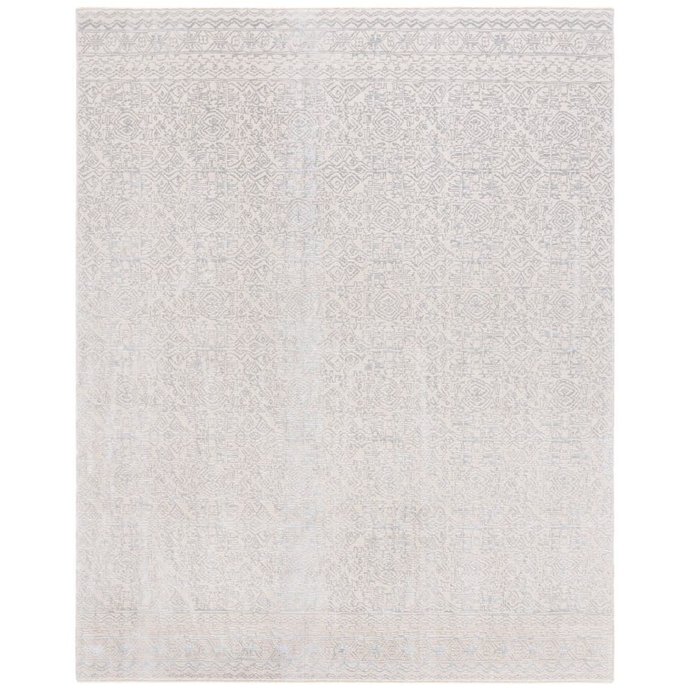 Sabrina 8 ft. x 10 ft. Ivory/Gray Ornate Border Area Rug price history on PriceWatchPro