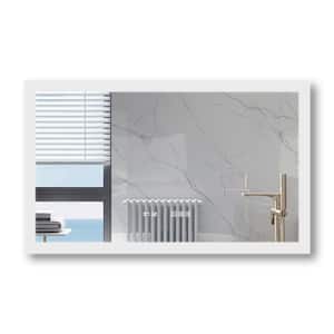 40 in. W x 24 in. H Medium Rectangular Frameless Anti-Fog Dimmable Wall Bathroom Vanity Mirror in Sliver