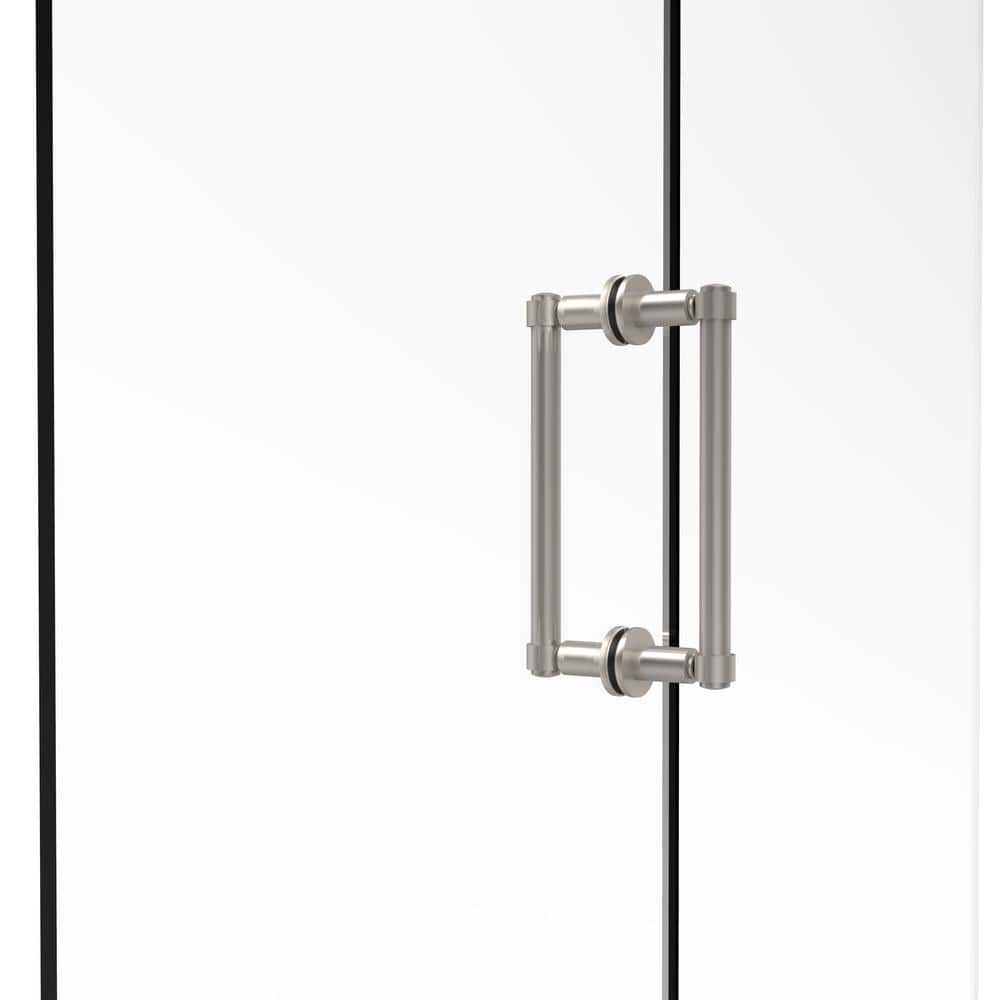 Allied Brass Contemporary 8 in. BacktoBack Shower Door Pull in Satin
