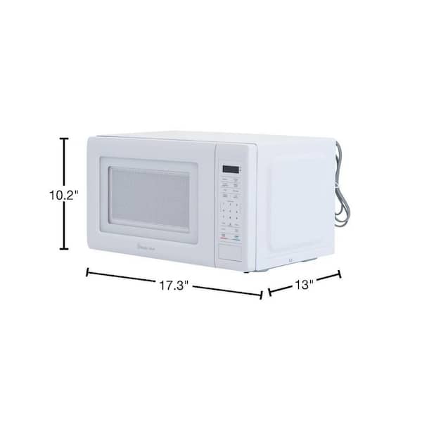  Total Chef Compact Countertop Microwave Oven, 700W, 0.7 Cubic  Feet Capacity, Digital Touchscreen Controls, One-Touch Push-Button Opening,  6 Pre-Set Cooking Modes, Silver Stainless Steel: Home & Kitchen