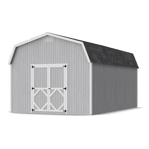 Classic Gambrel 12 ft. x 20 ft. Outdoor Wood Storage Shed Precut Kit with 6 ft. Sidewalls and Floor (240 sq. ft. )