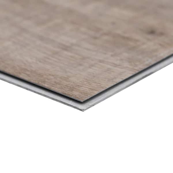 MSI McKenna 7 in. x 48 in. Luxury Vinyl Flooring, Rigid Core Planks, LVT  Tile, Click Lock Floating Floor, Waterproof LVT, Wood Grain Finish, Plaza