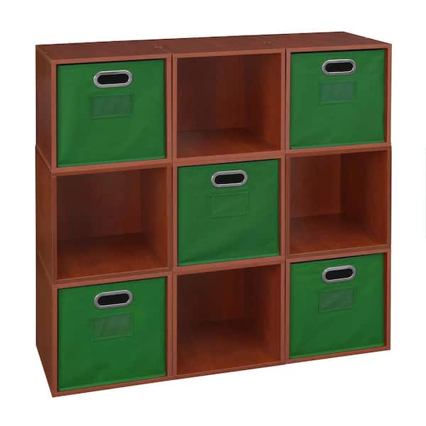 Niche 39 in. H x 39 in. W x 13 in. D Wood 9- Cube Organizer