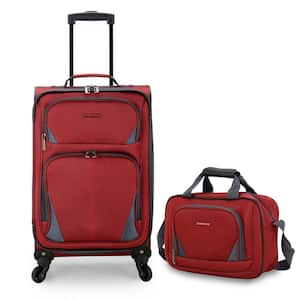 Forza Red Softside Rolling Suitcase Luggage Set (2-Piece)